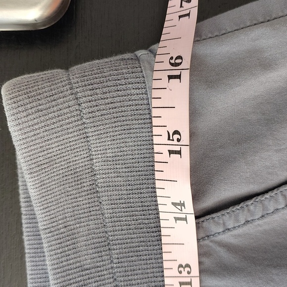 Soft Surroundings Cargo Size Medium pants Blue Gray Side Pockets Elastic Waist - Picture 8 of 11